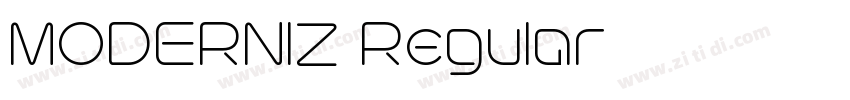 MODERNIZ Regular字体转换